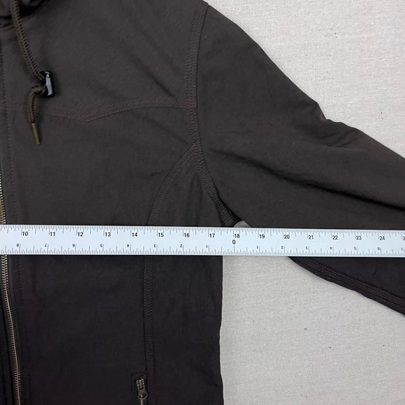 Women's Brown Hooded Jacket - Picture 7 of 8